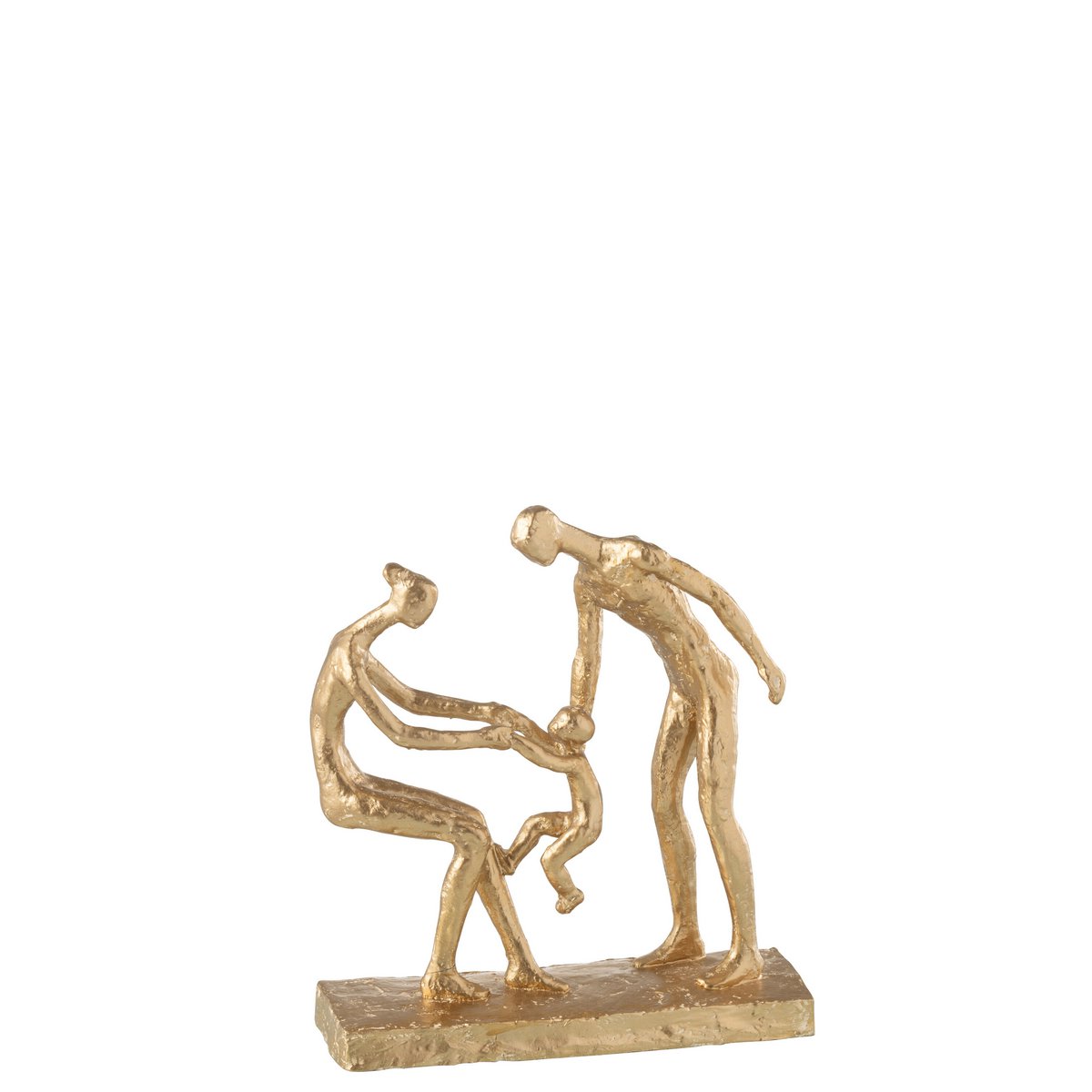 Familie Draagt Kind Resine Goud