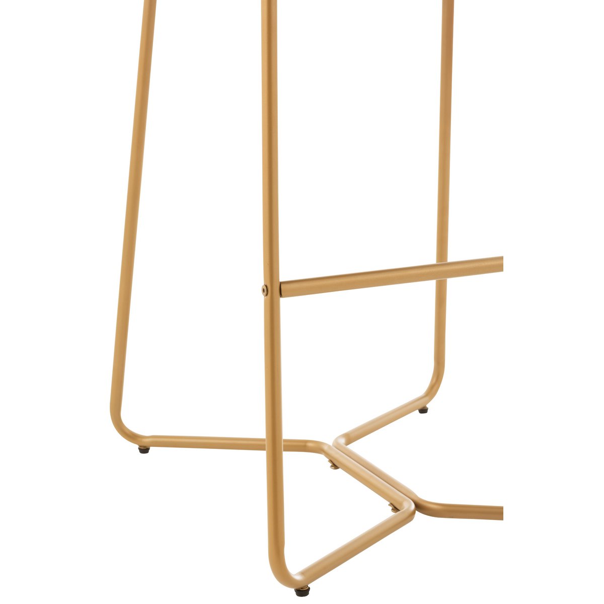 Barstoel Pierre - metaal/textiel - donkerbruin (104cm hoog)