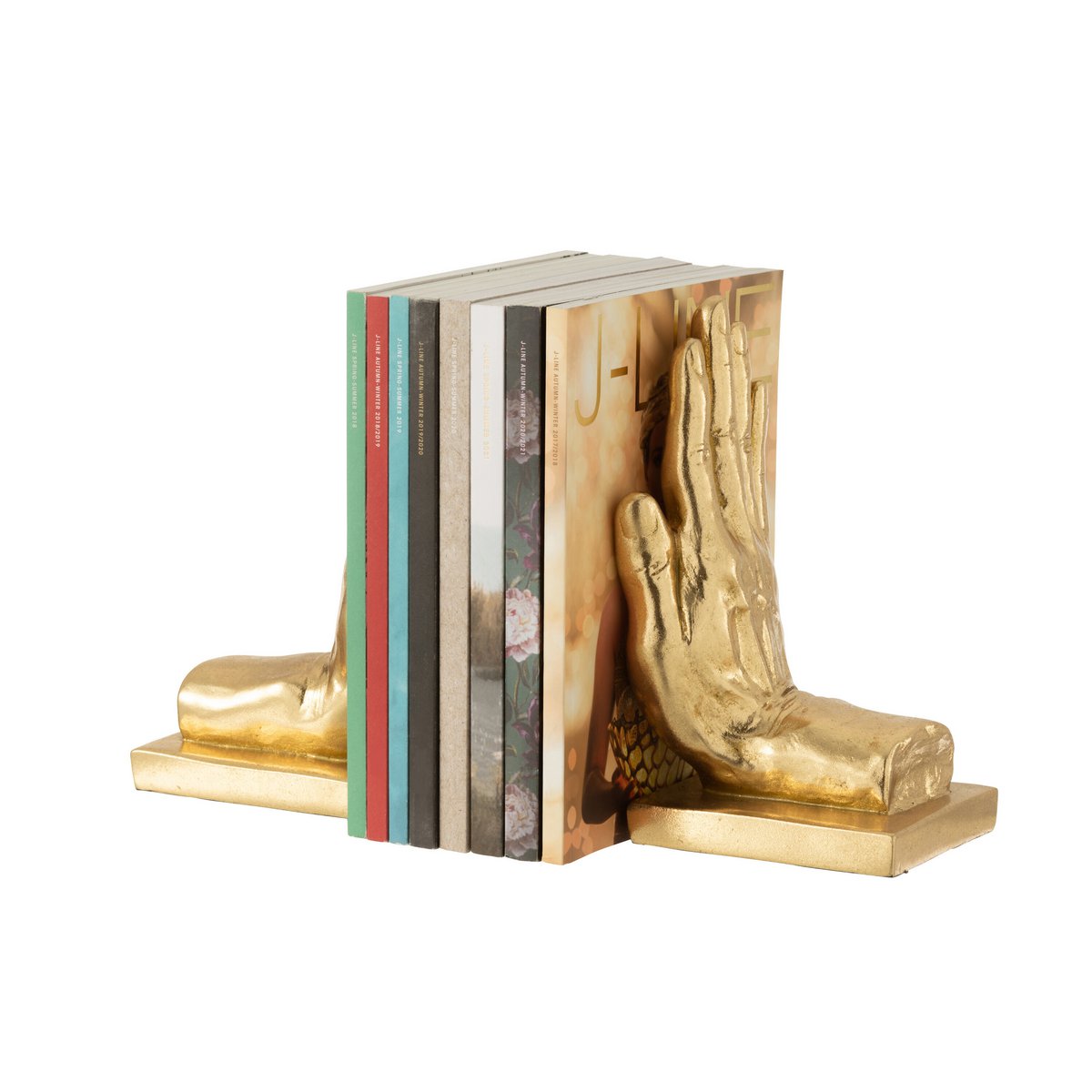 Boekensteun Handen Poly Goud