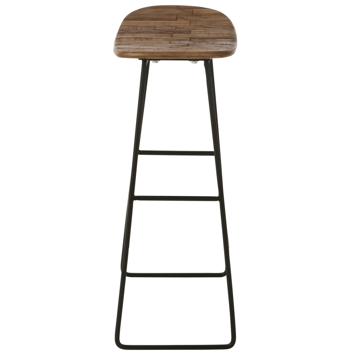 Teak barkruk (74cm hoog)