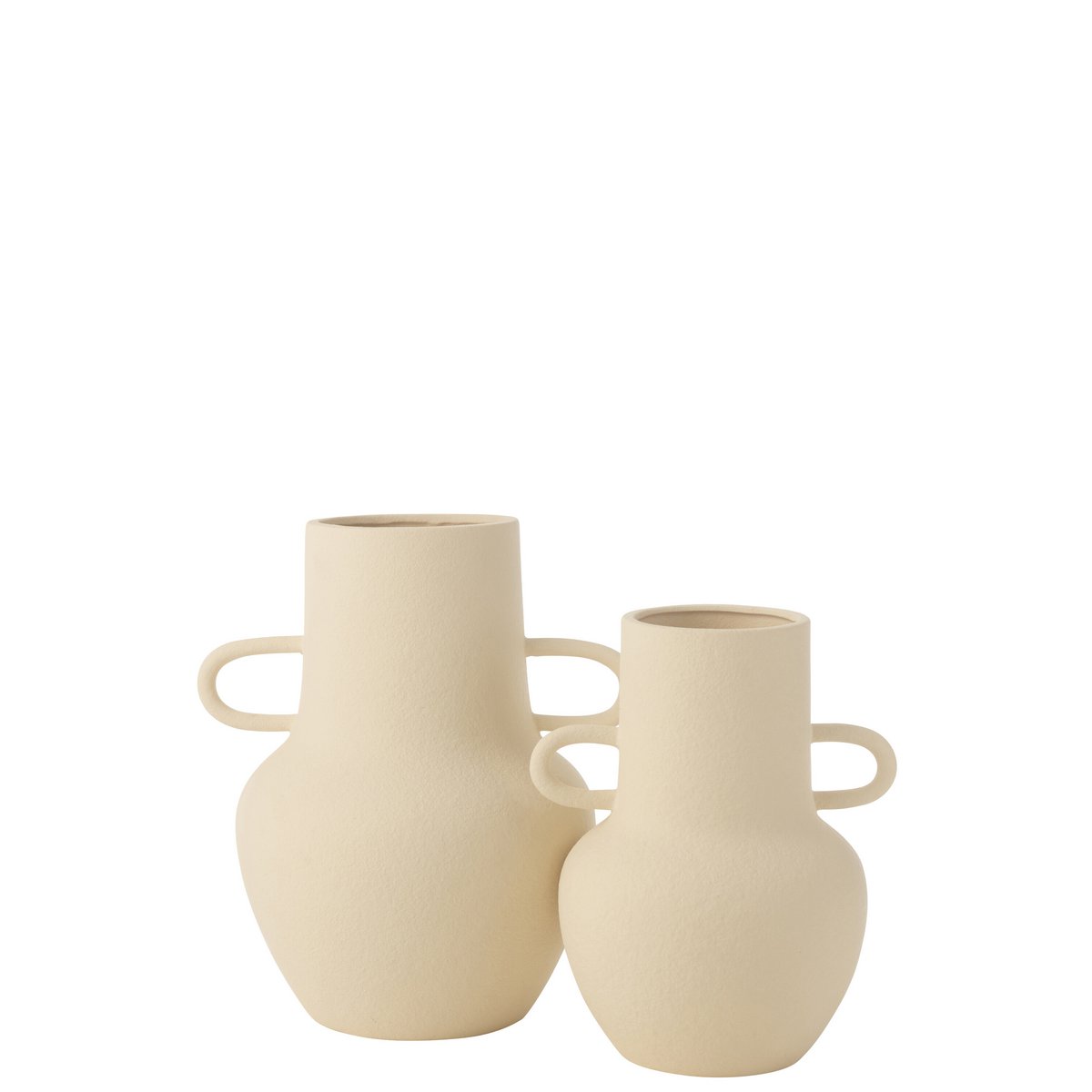 Vaas Kruik 2 Handvat Aardewerk Beige Large