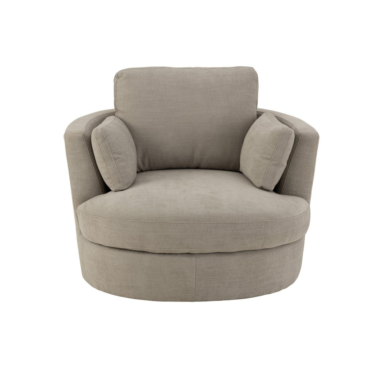 Loungestoel Swiv Hout/Textiel Grijs