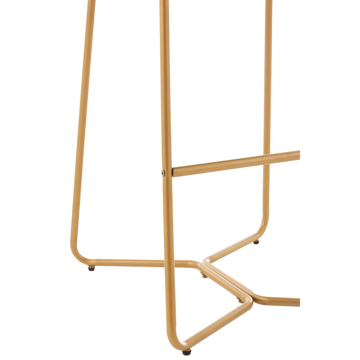 Barstoel Pierre - metaal/textiel - donkerbruin (104cm hoog)