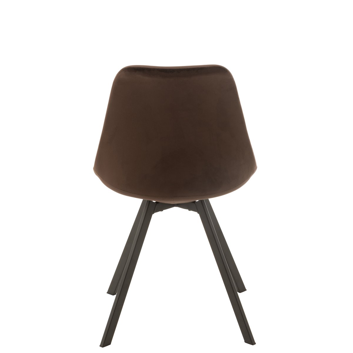 Stoel Helene Metaal/Textiel Donker Bruin