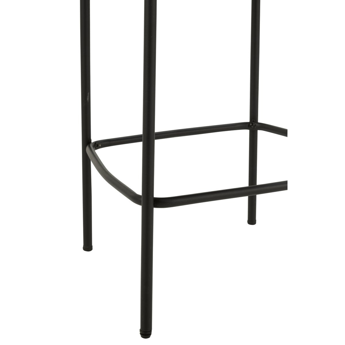 Barstoel Boucle Multiplex/Polyester Grijs/Zwart