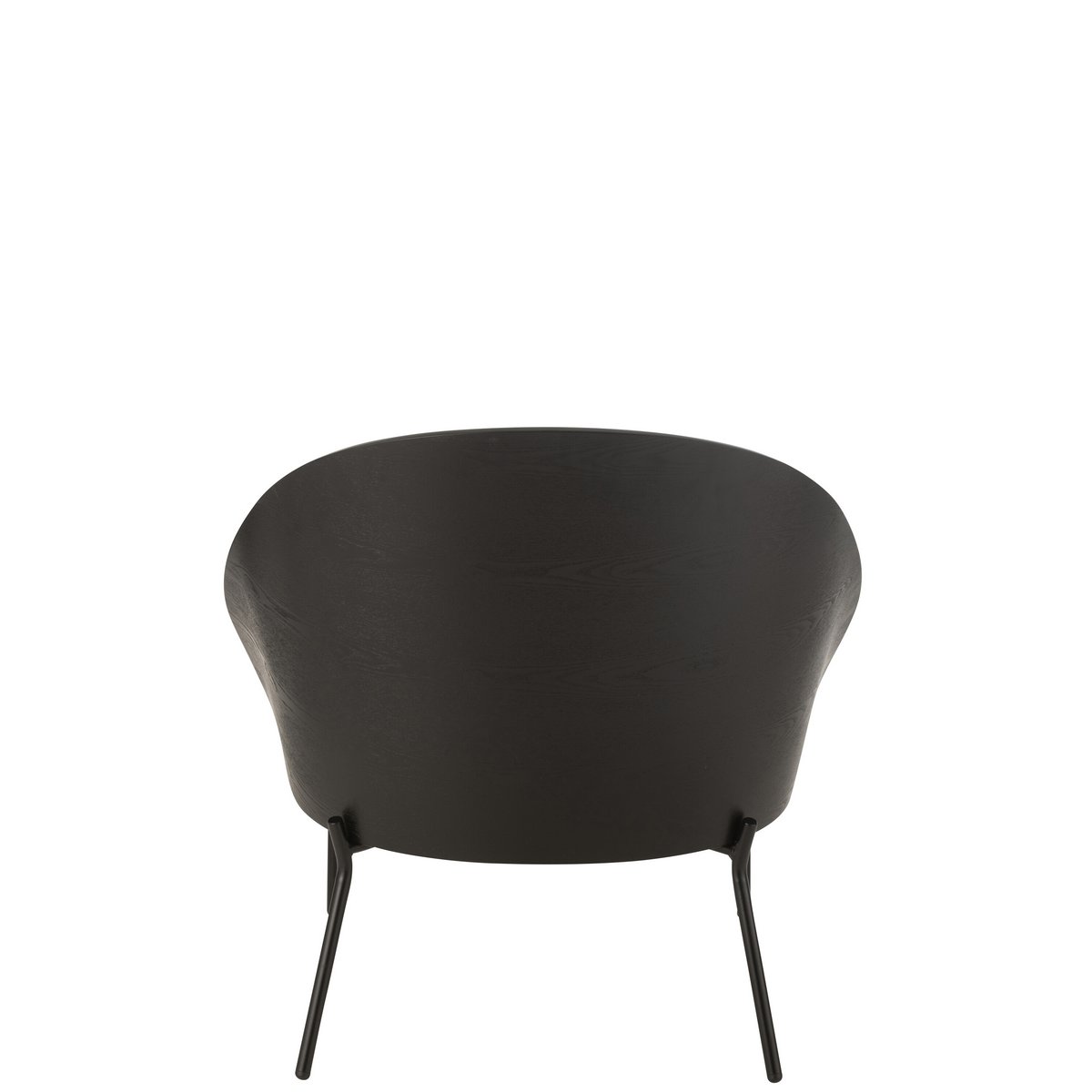 Loungestoel Lone Hout/Metaal Zwart/Grijs