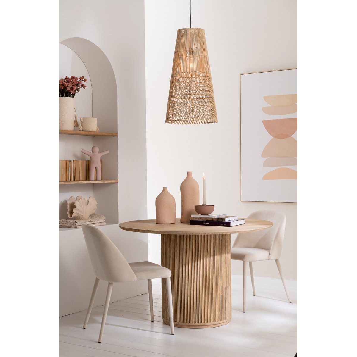 Eettafel Vincent Mangohout Naturel