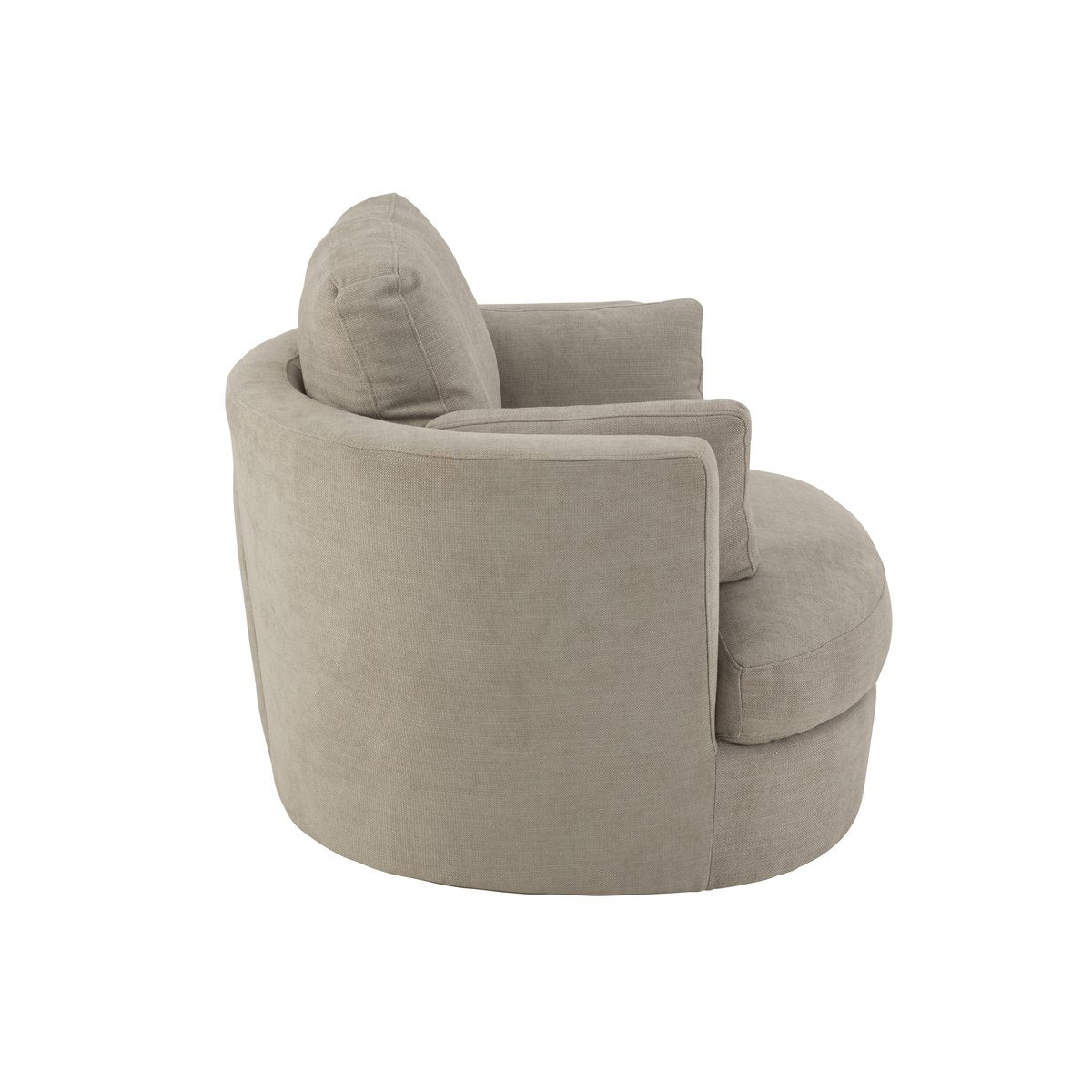 Loungestoel Swiv Hout/Textiel Grijs