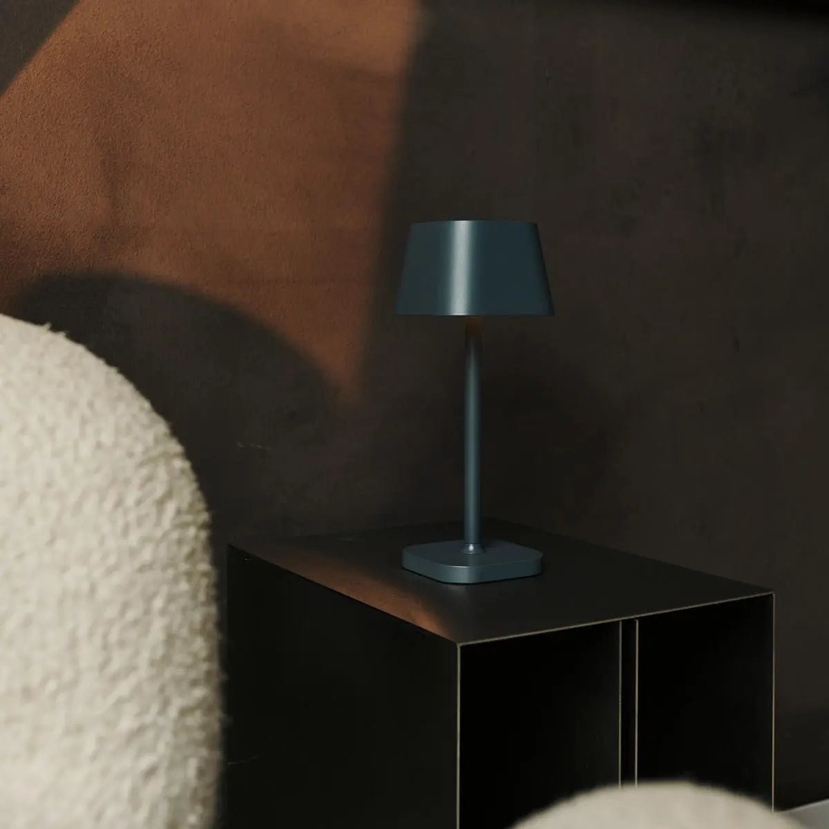 Ava Stone Gray - Oplaadbare tafellamp | Stijlvol, draadloos lamp en dimbaar
