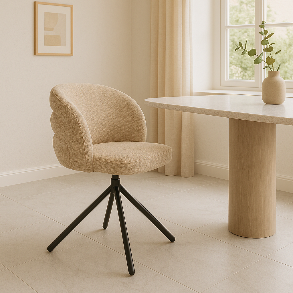 Pebble Draaibare Stoel Latte