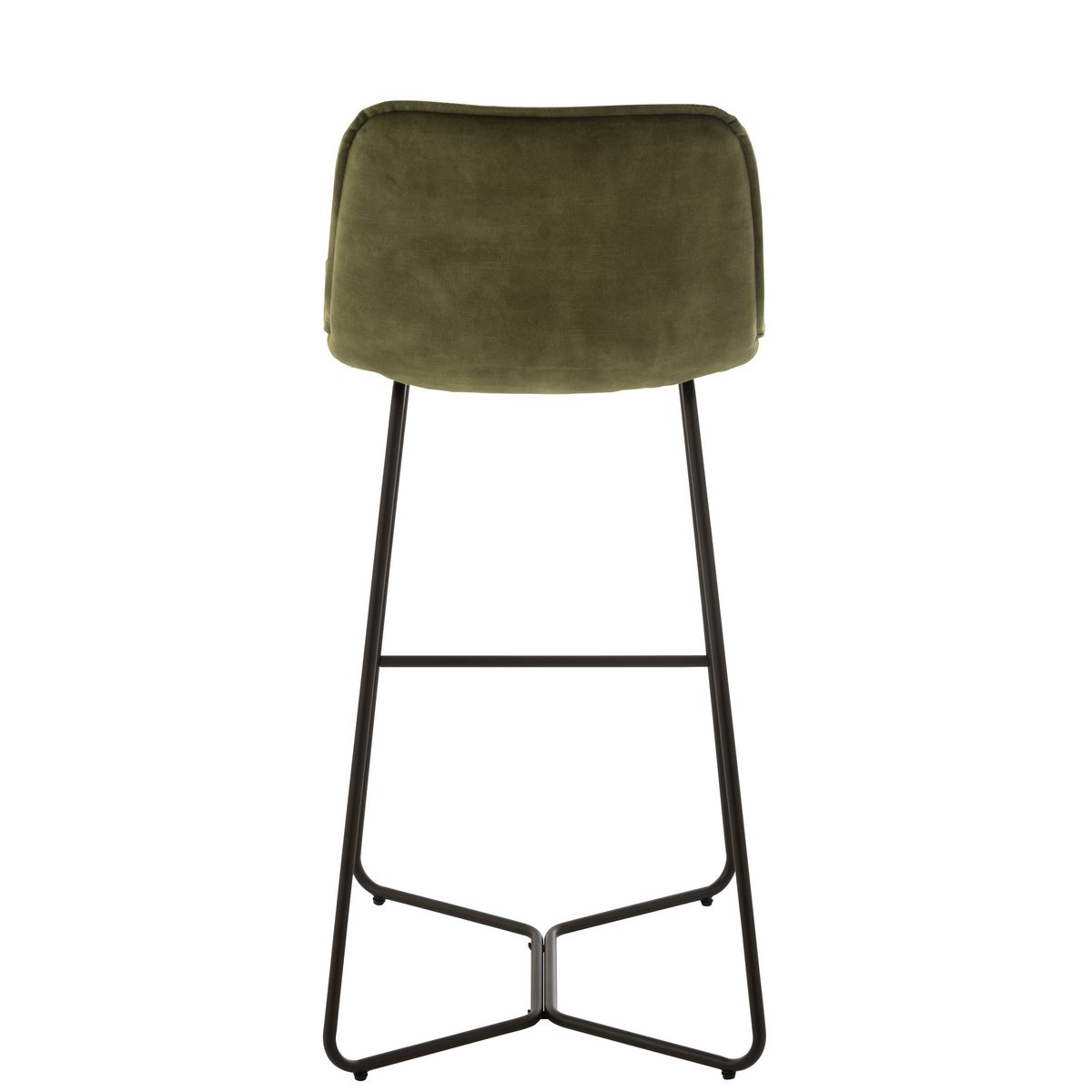 Barstoel Laurent - metaal/textiel - groen (103cm hoog)