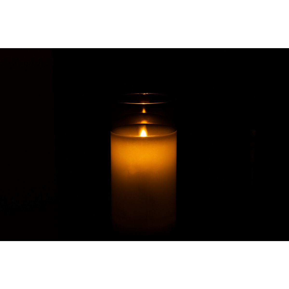 Ledlamp Blinkend Glas Grijs Medium