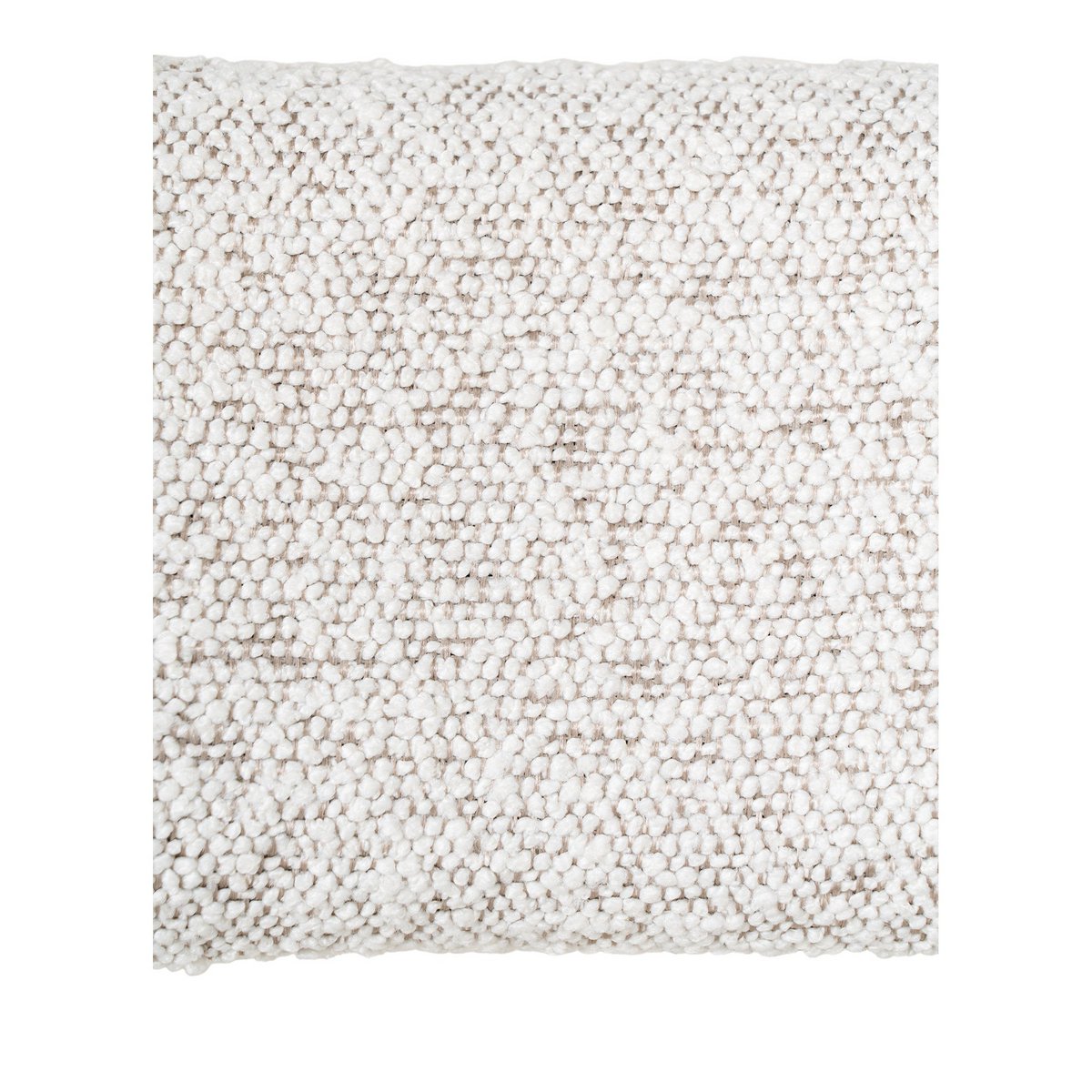 Badalona Counter Chair - Wit Bouclé, zwarte poten