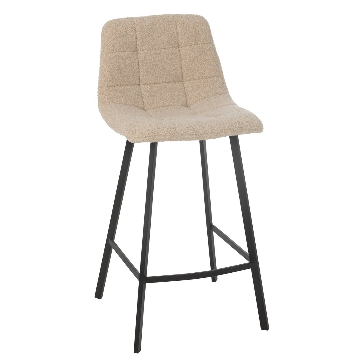 Barstoel Kent Metaal/Polyester Wit