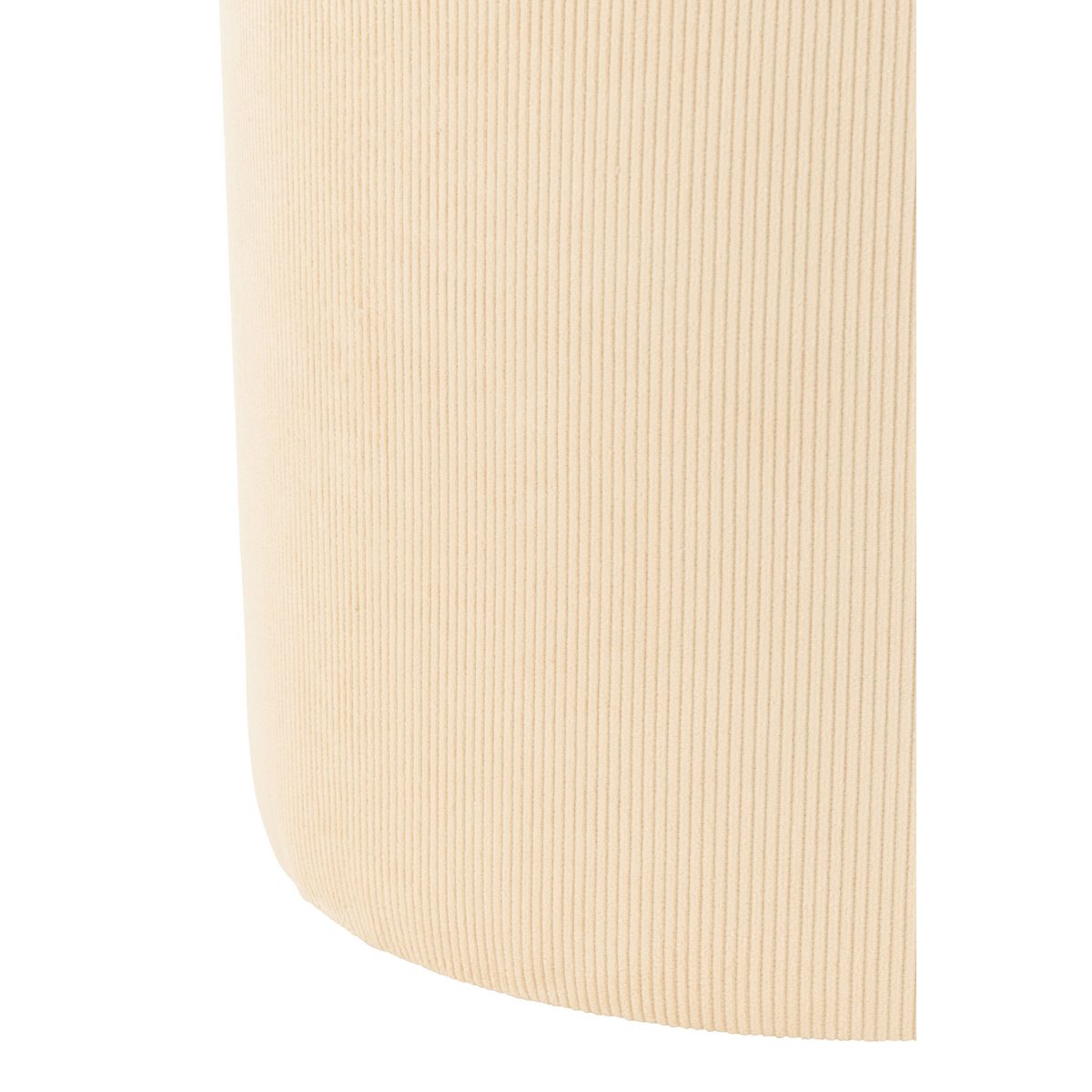 Poef - textiel - creme