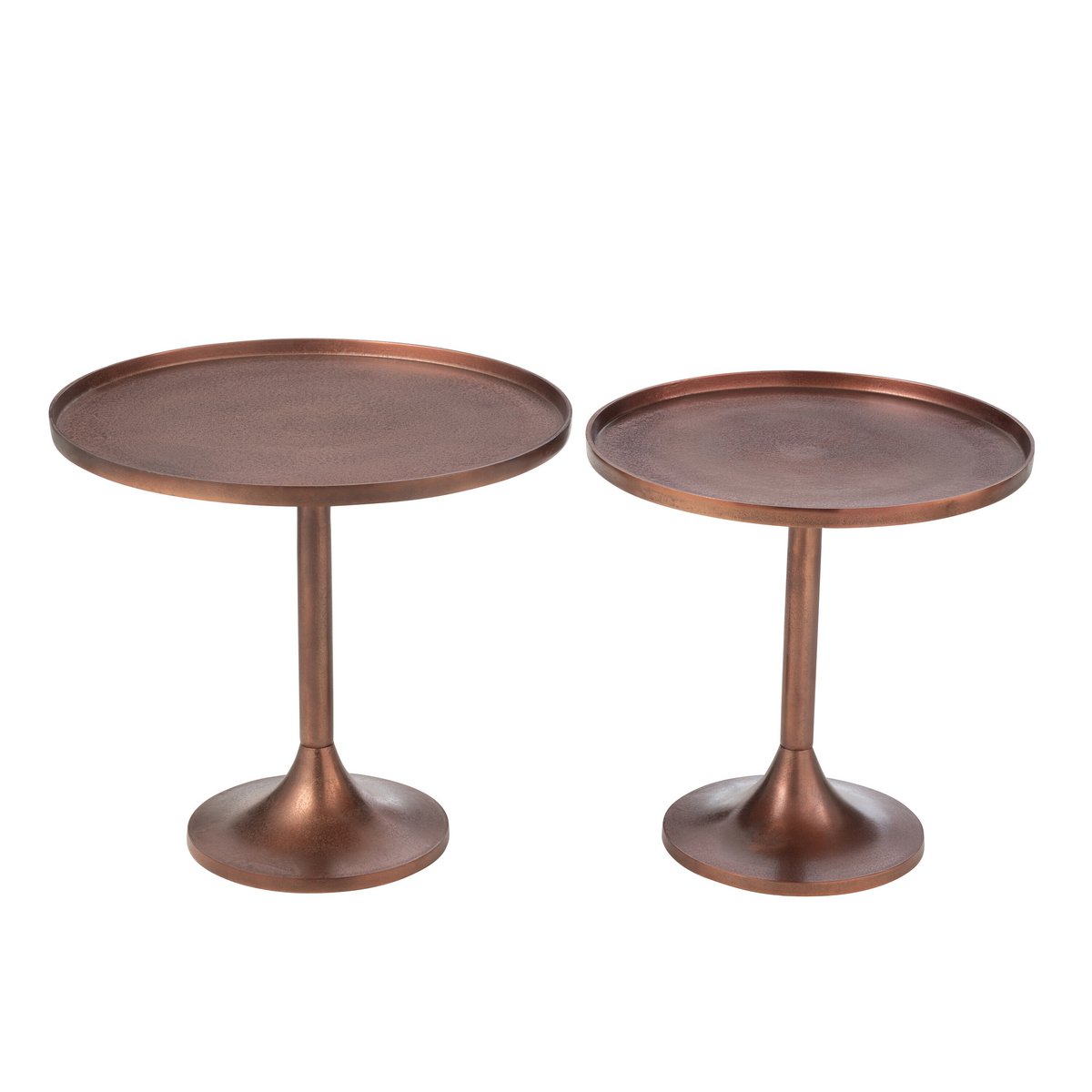 Set Van 2 Tafels Aluminium Brons