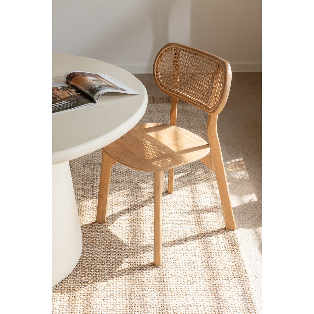 Stoel Pinda - teak hout - naturel