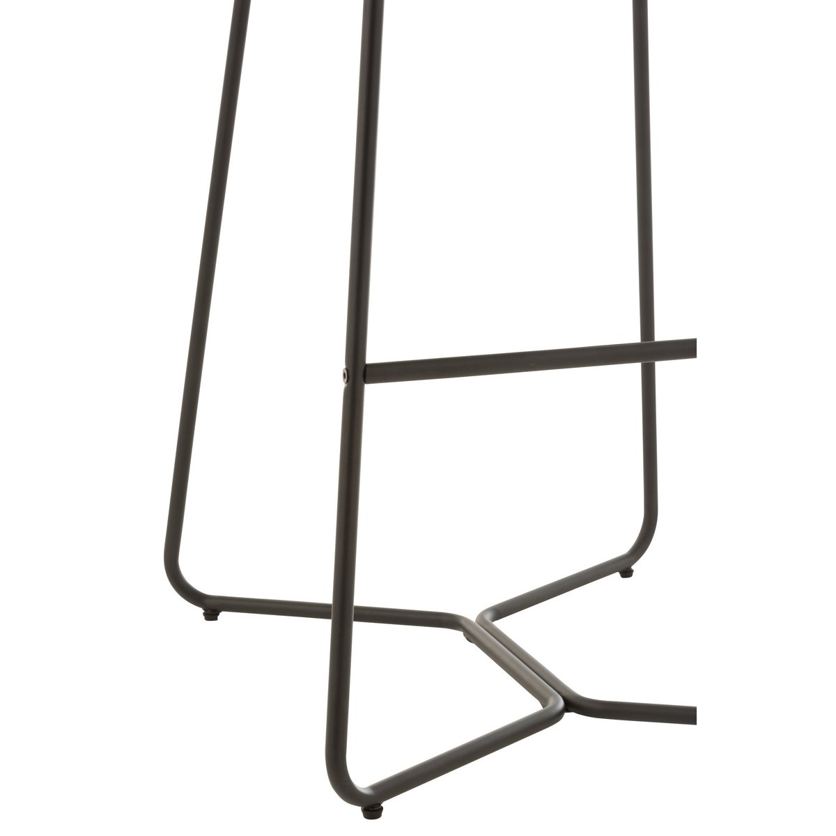 Barstoel Laurent - metaal/textiel - groen (103cm hoog)
