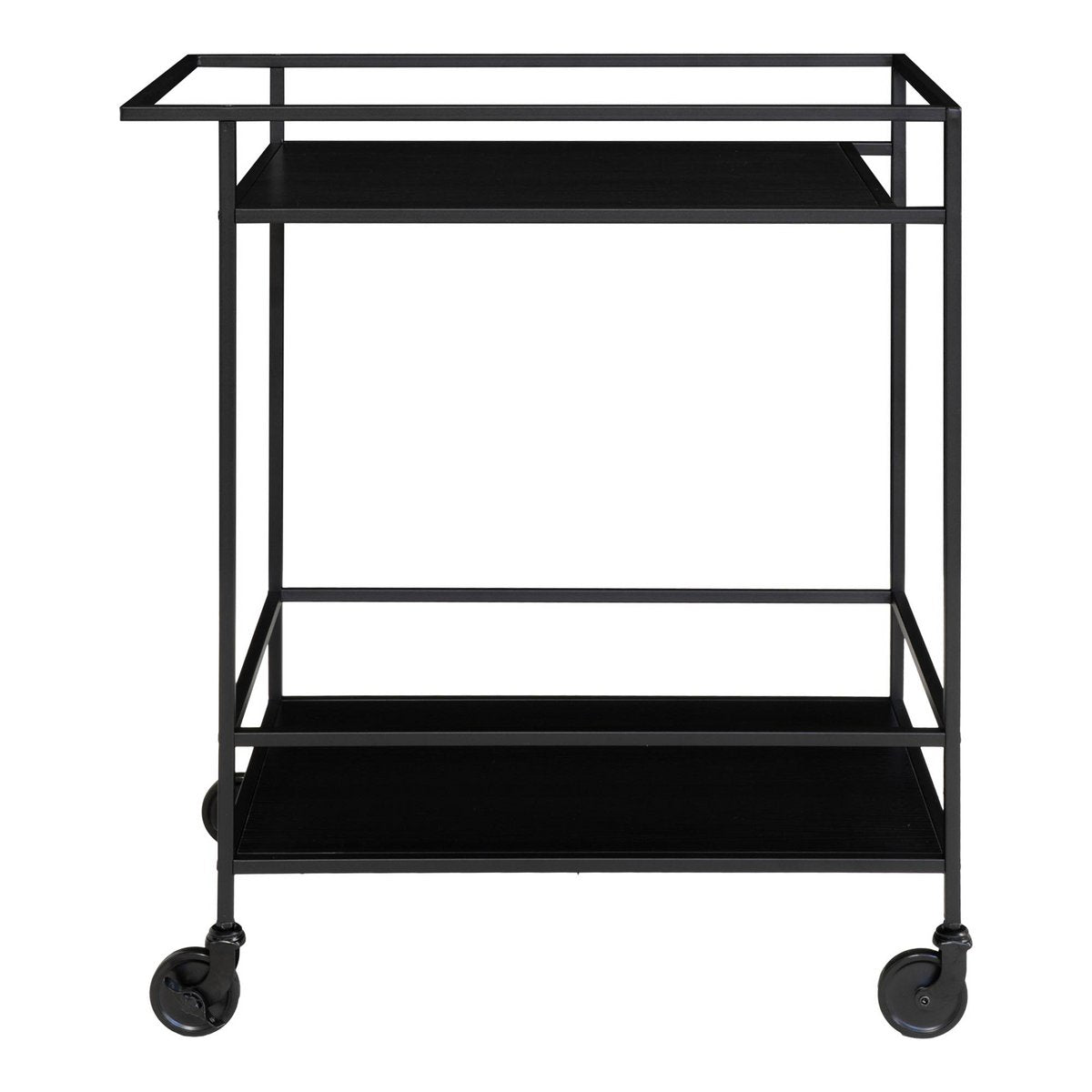 Bar Trolley - zwart, staal