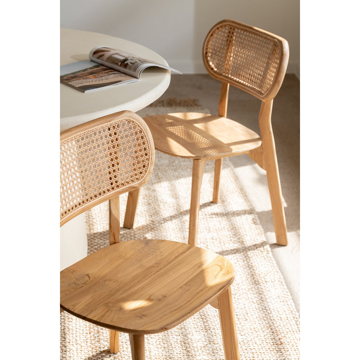 Stoel Pinda - teak hout - naturel