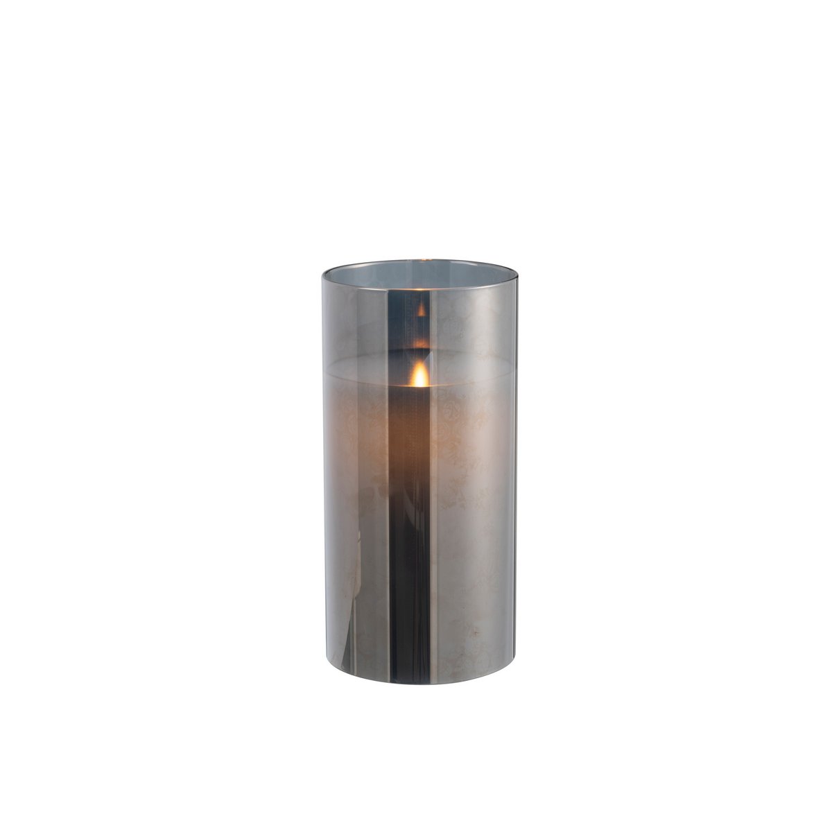 Ledlamp Blinkend Glas Grijs Medium