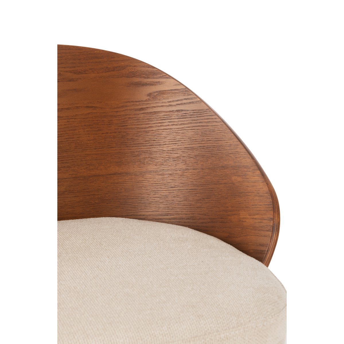 Barstoel Lone Multiplex/Metaal Bruin/Beige