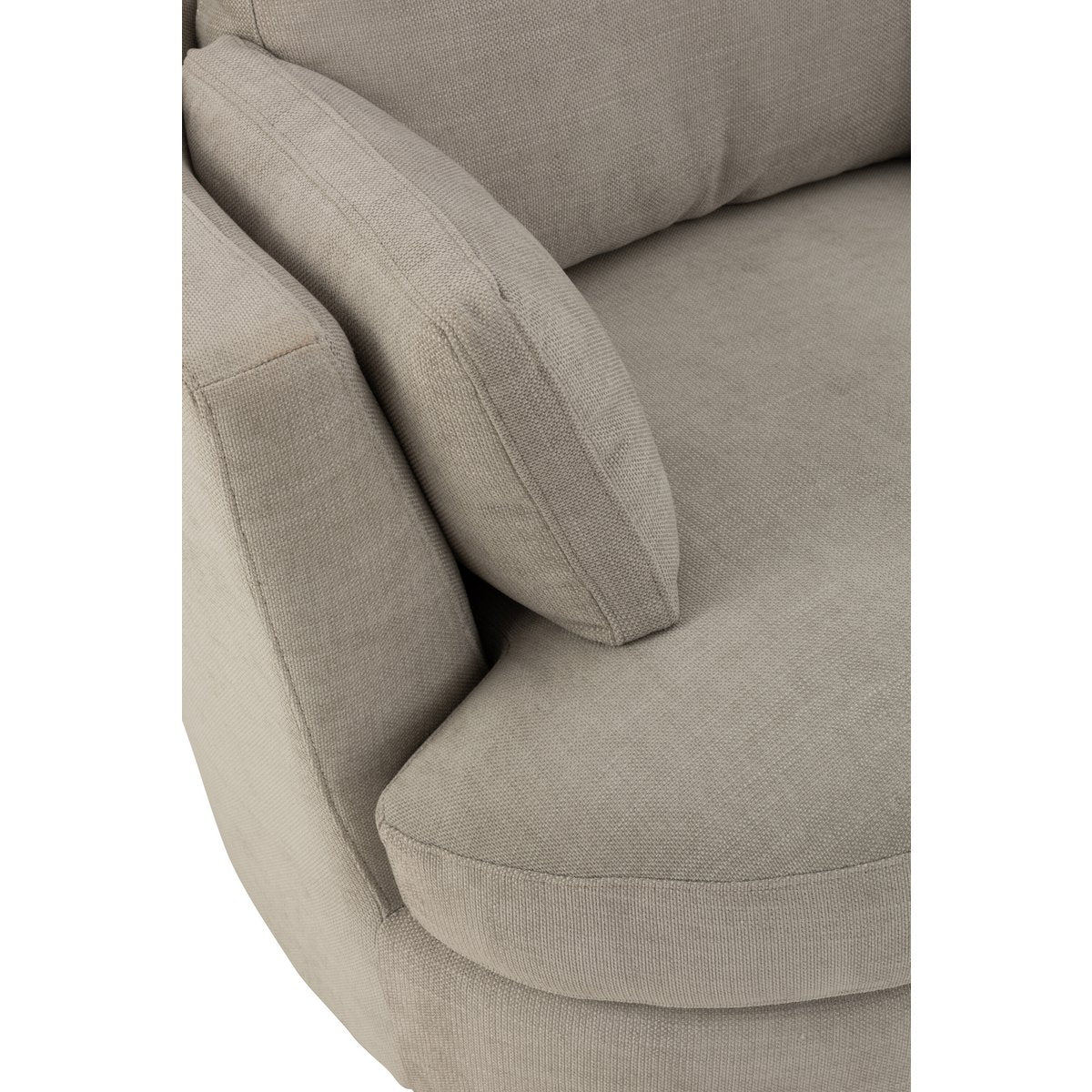Loungestoel Swiv Hout/Textiel Grijs