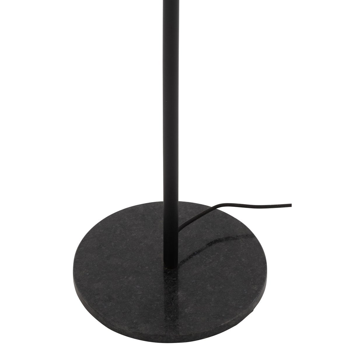 Staanlamp Metaal/Marmer Zwart