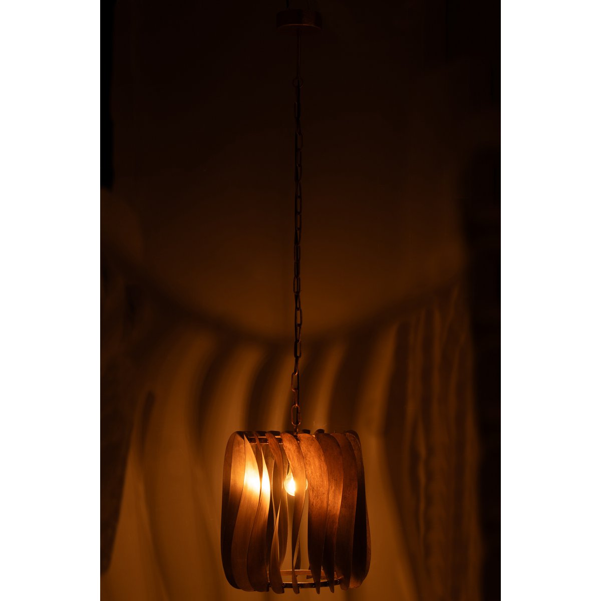Hanglamp Tina - ijzer - zwart - goud