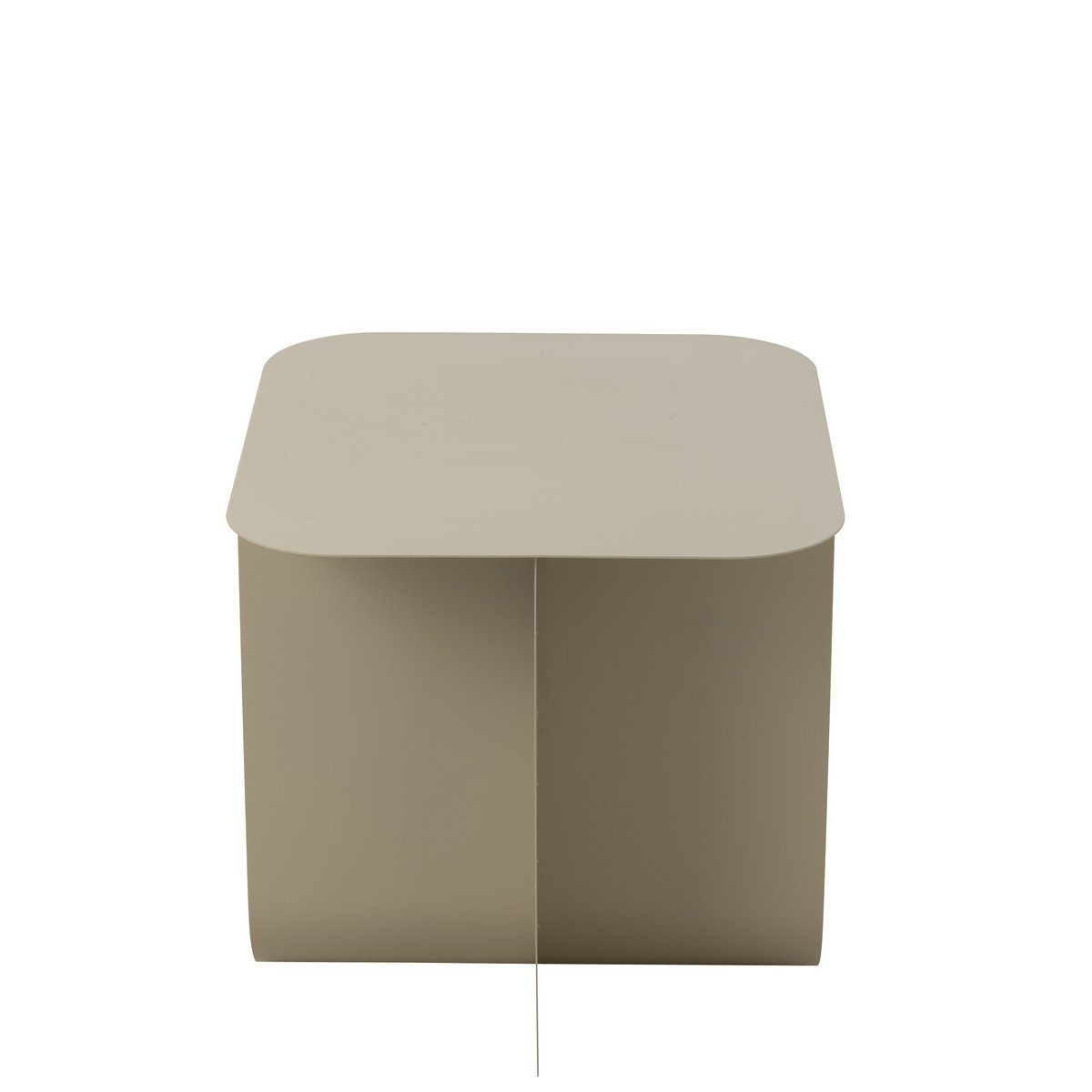 Bijzettafel Vierkant Metaal Beige