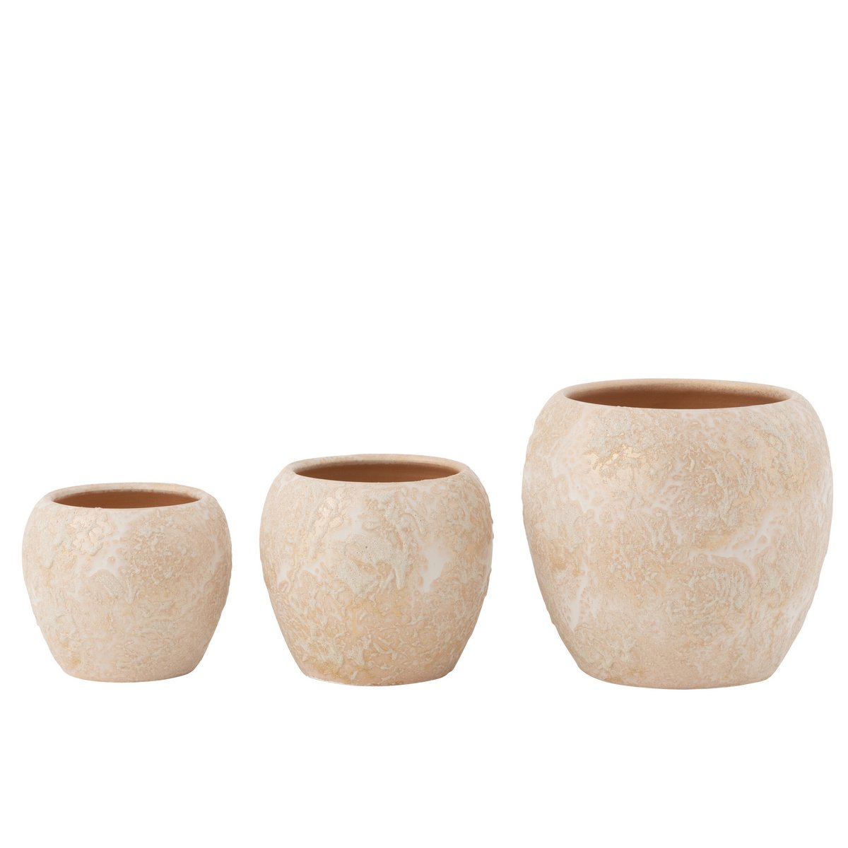 Bloempot Rond Terra Rose Goud Groot