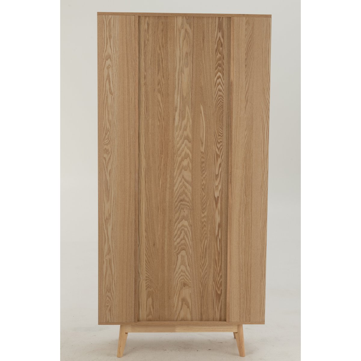 Kast Vakken Rond Mdf/Dennenhout Naturel