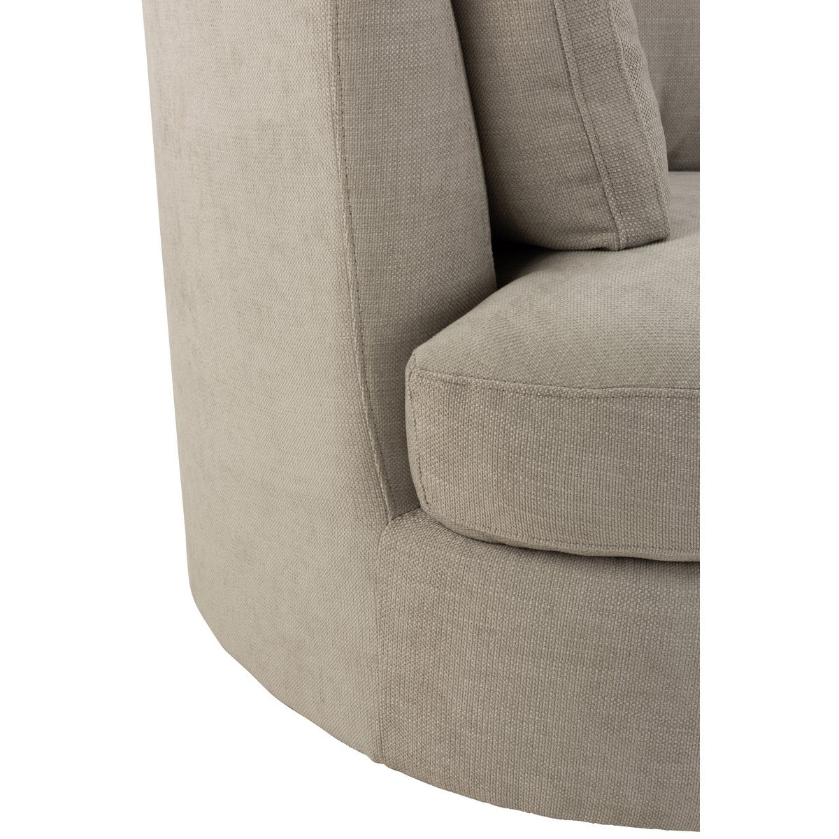 Loungestoel Swiv Hout/Textiel Grijs