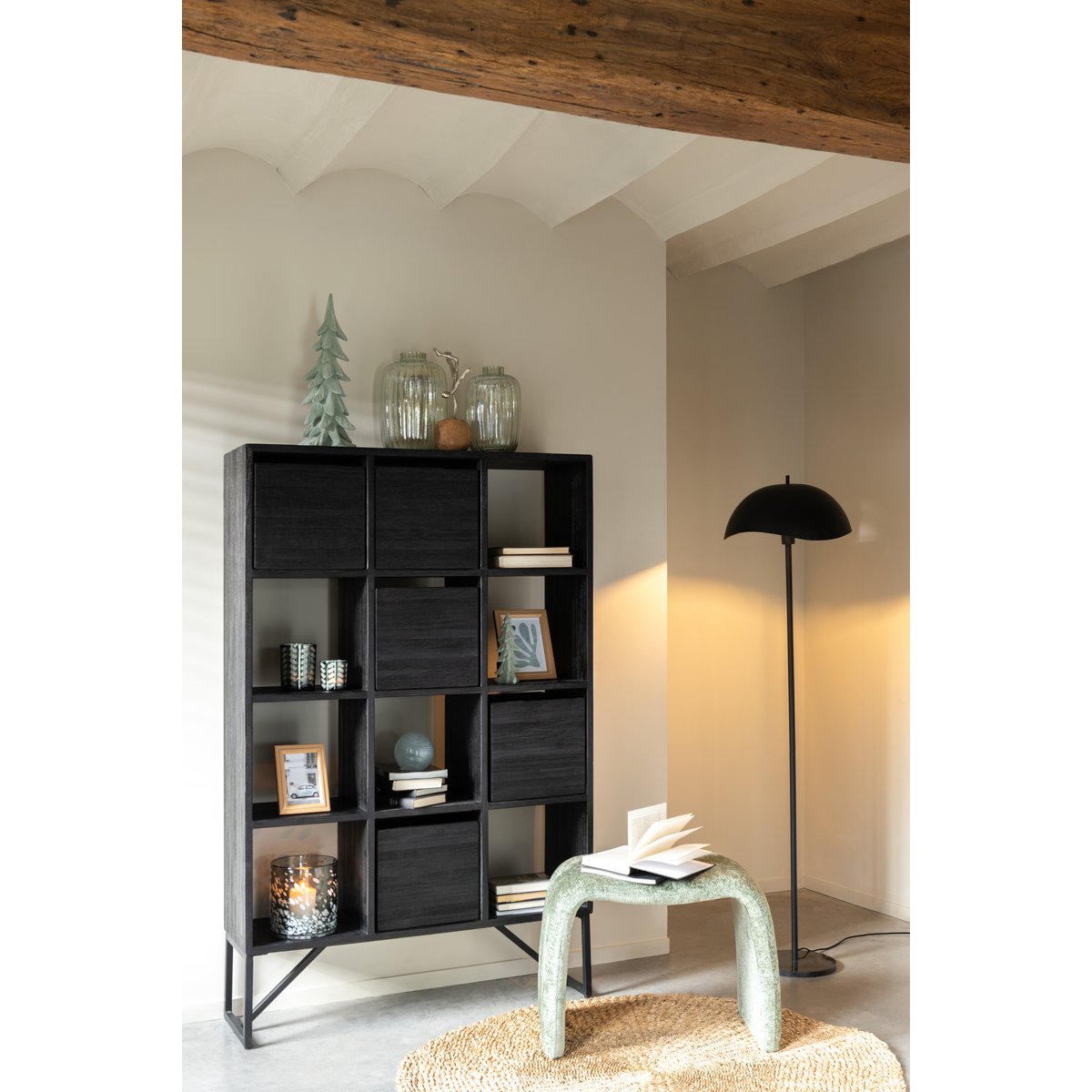 Kruk N Shape Textiel Muntgroen