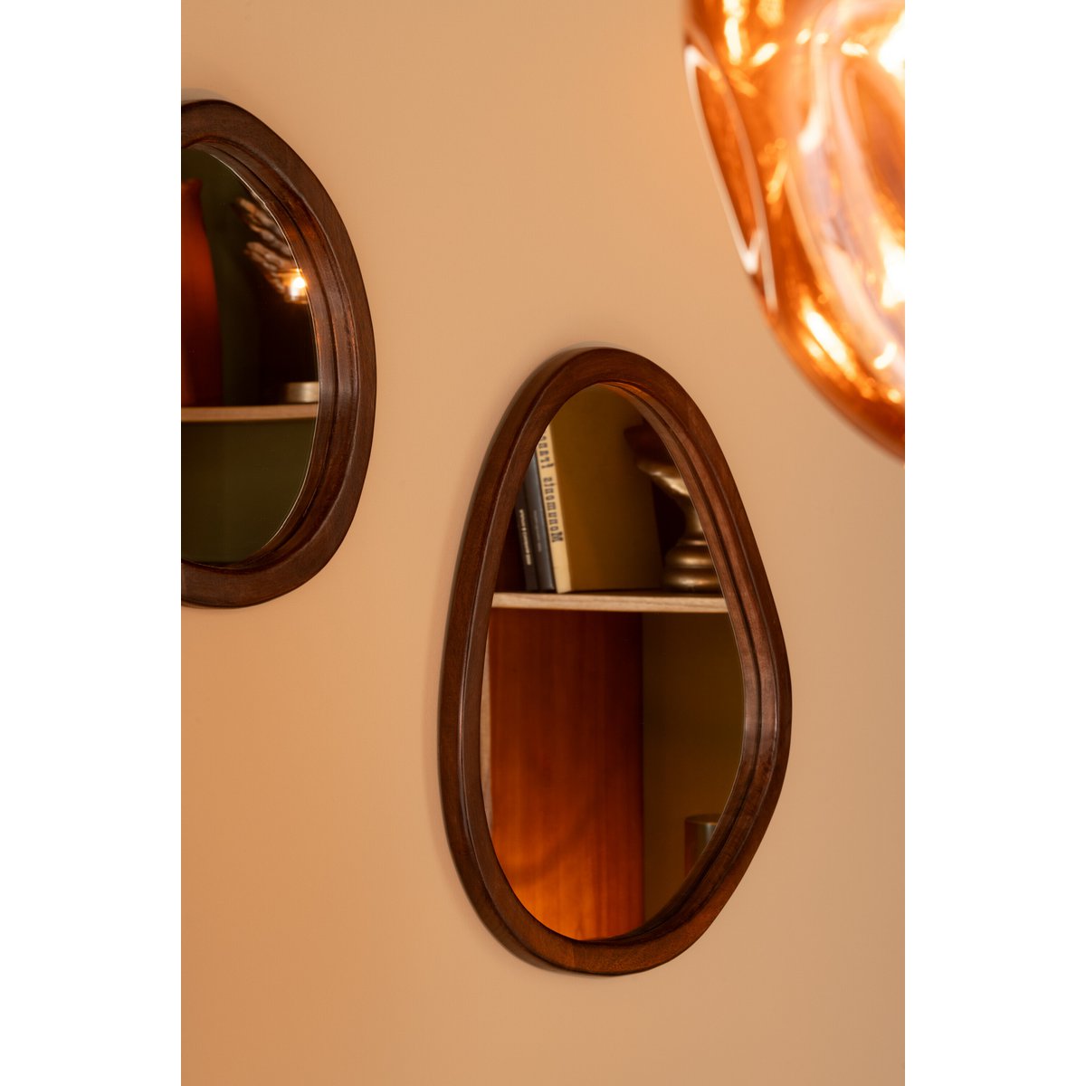 Spiegel Whisp Mangohout/Mdf Bruin Large