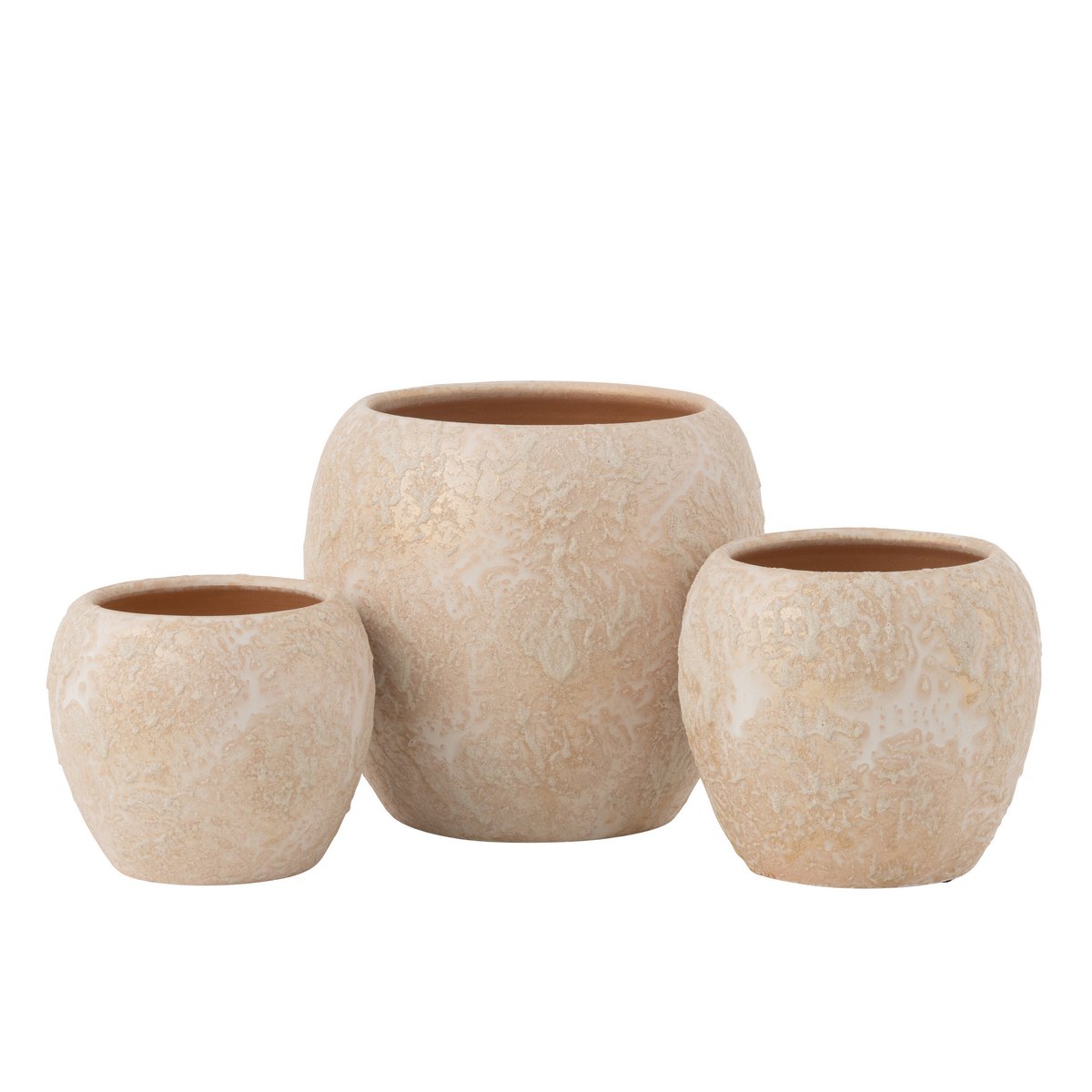 Bloempot Rond Terra Rose Goud Groot