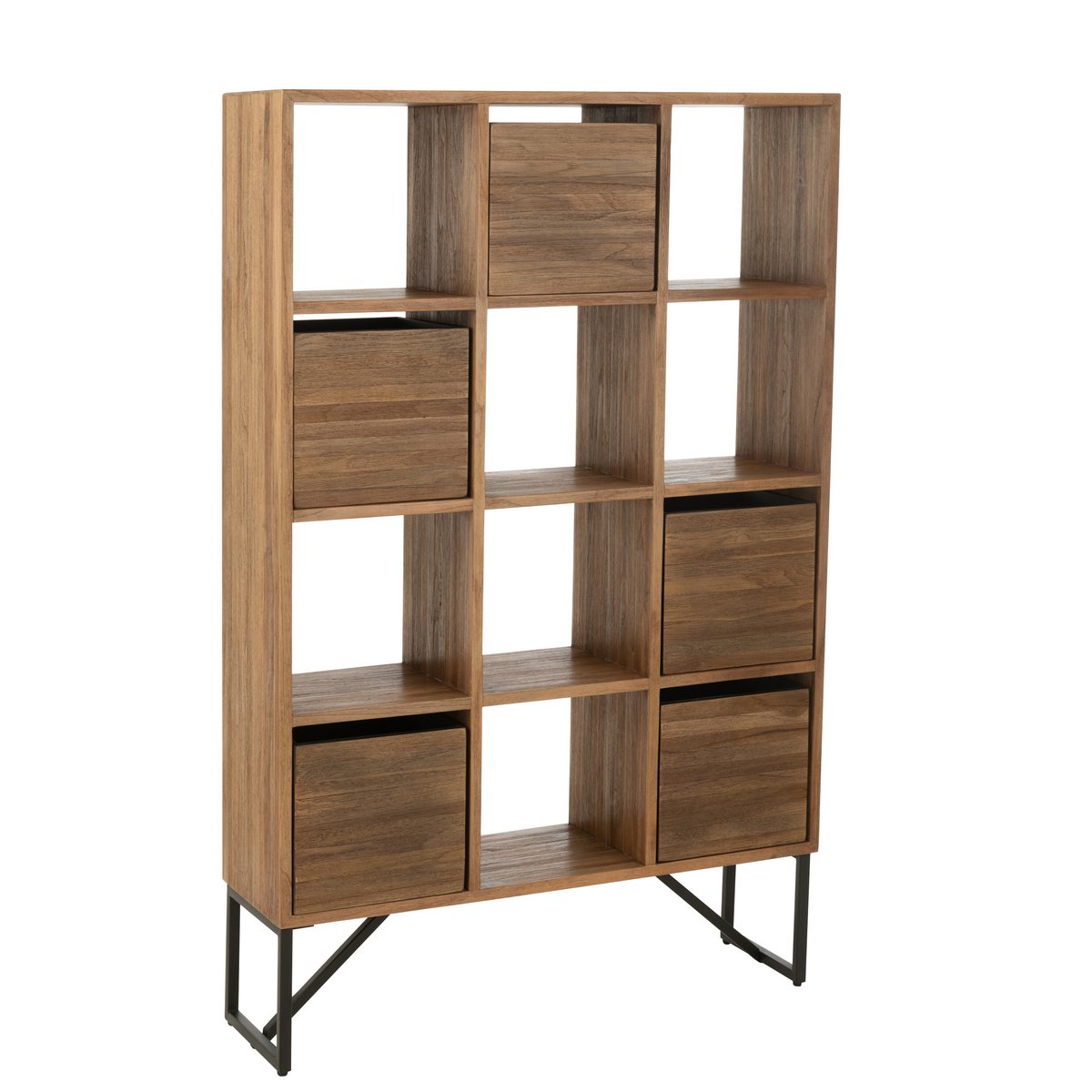 Kast Met Lades Gerecycleerd Teak Naturel