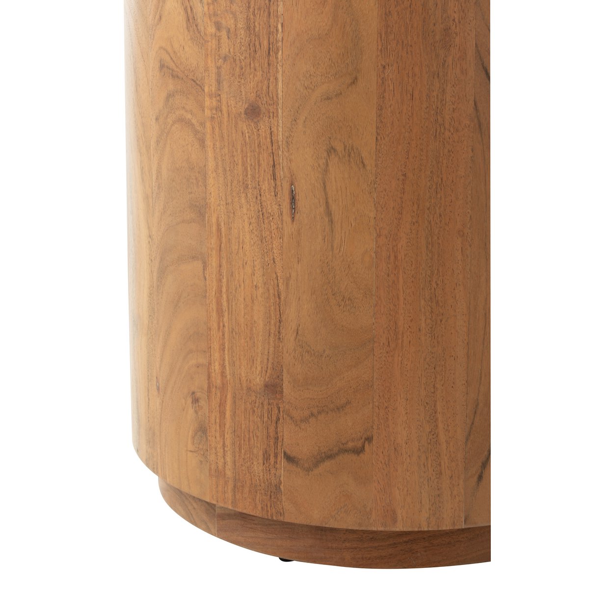 Bijzettafel Rond Acacia Hout/Mdf Naturel