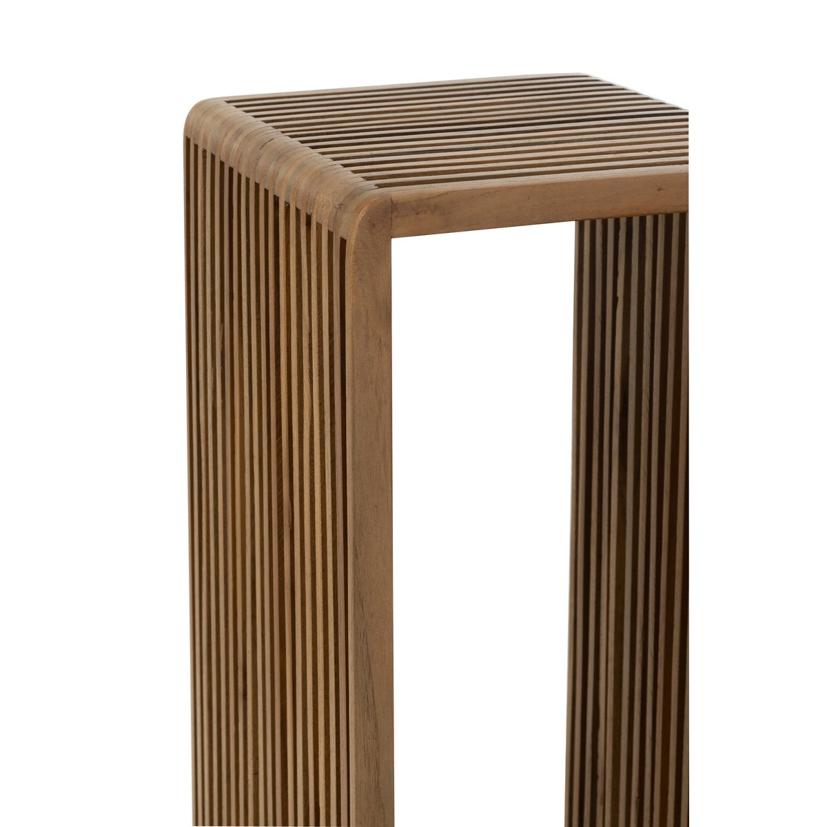 Bijzetafel Kubus Gerecycleerd Teak - hout naturel