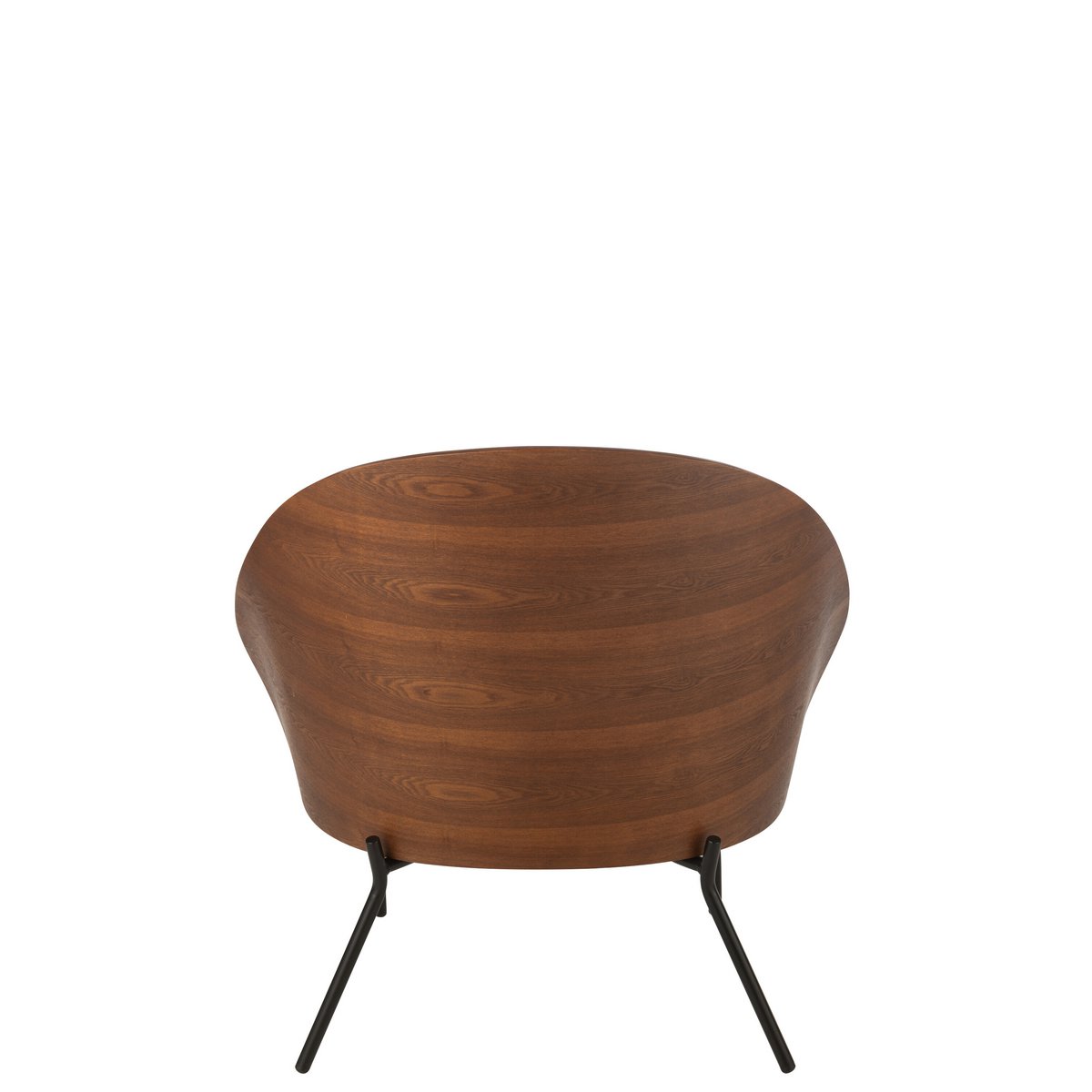 Loungestoel Multiplex/Metaal Bruin/Beige