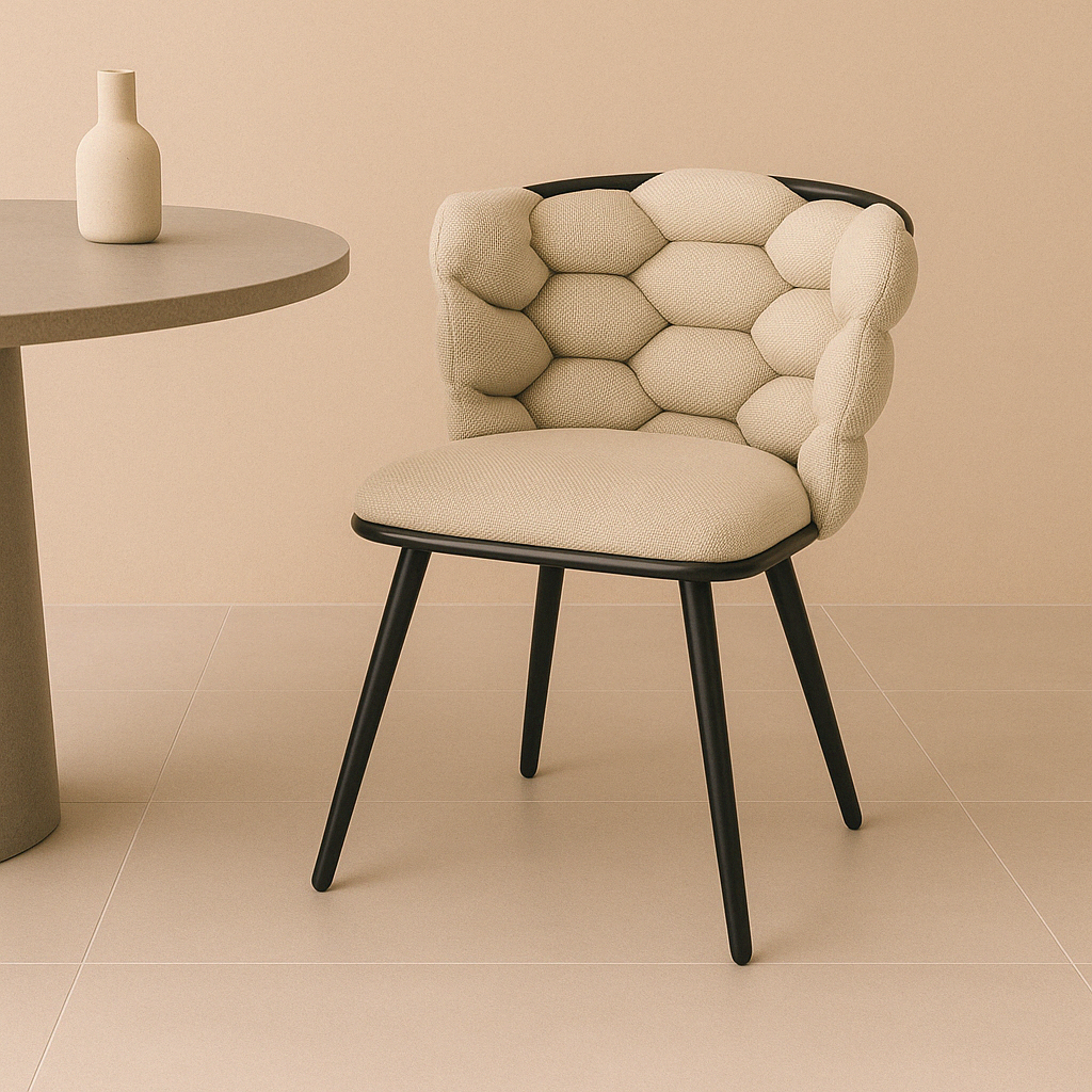 Schommelstoel beige