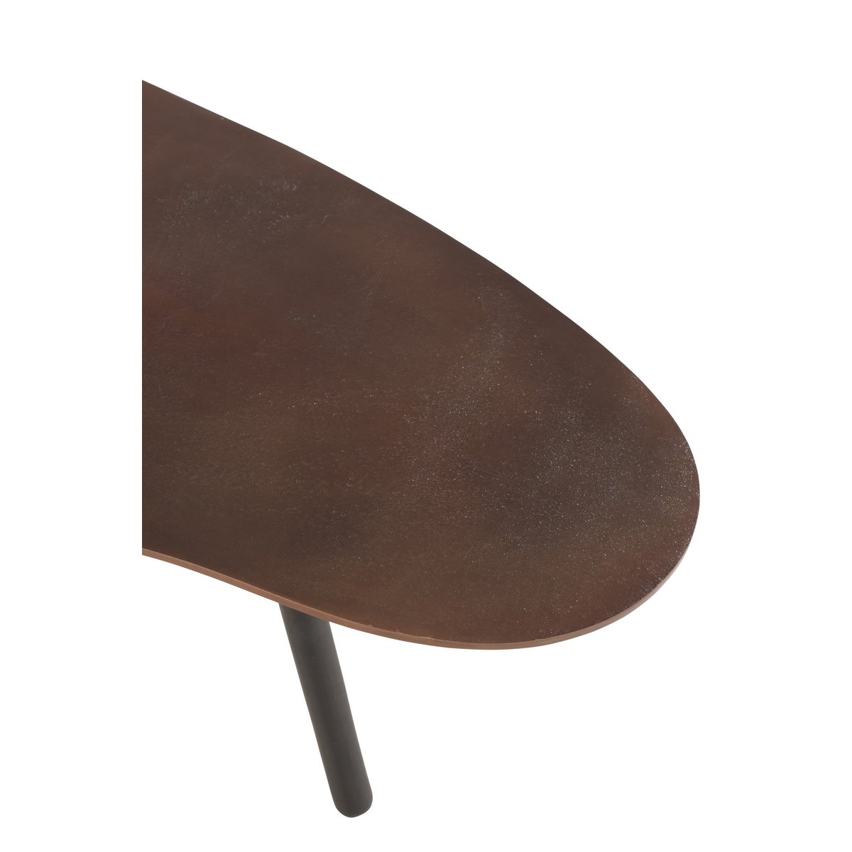 Salontafel Druppel - aluminium/ijzer - bruin