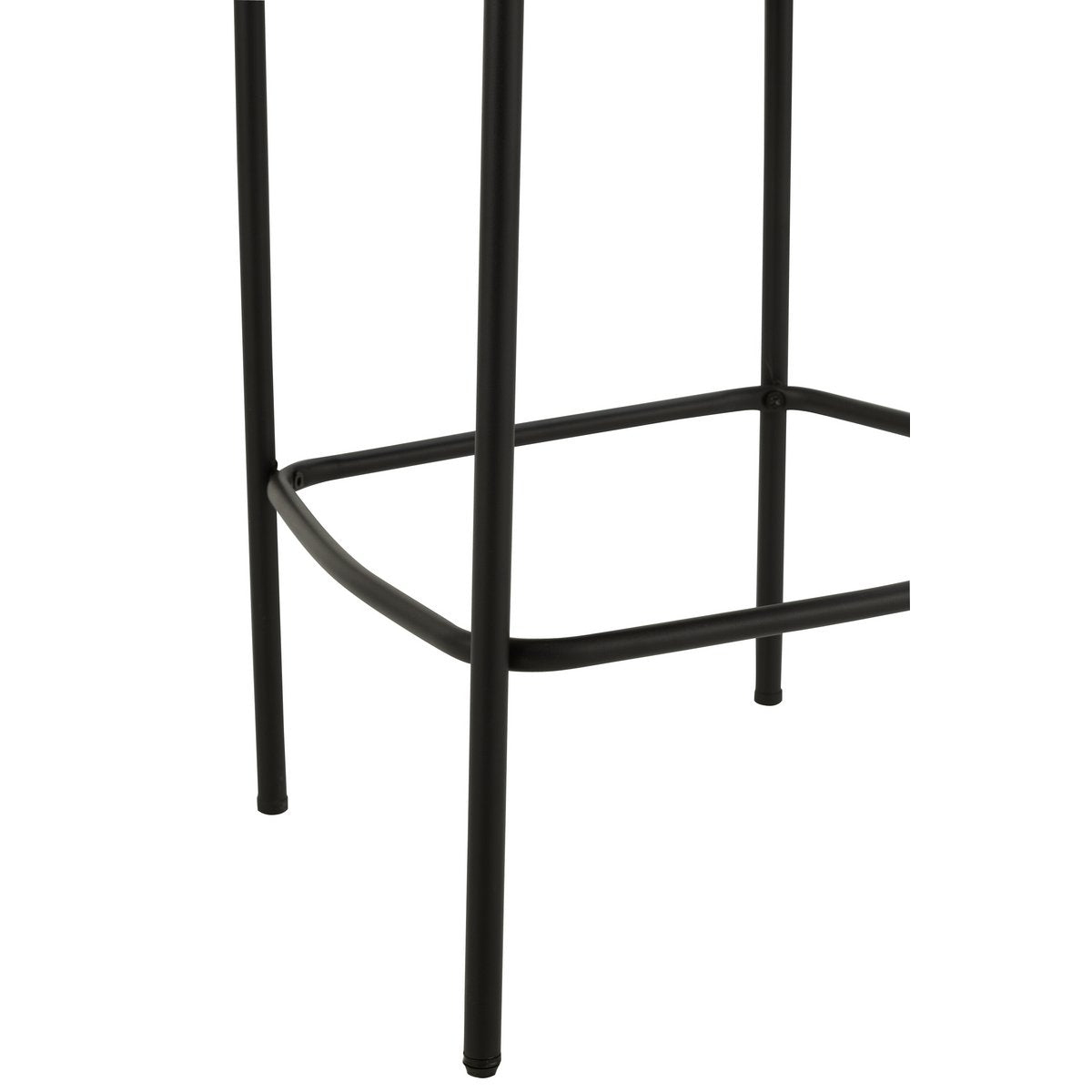Barstoel Boucle Multiplex/Polyester Wit/Zwart