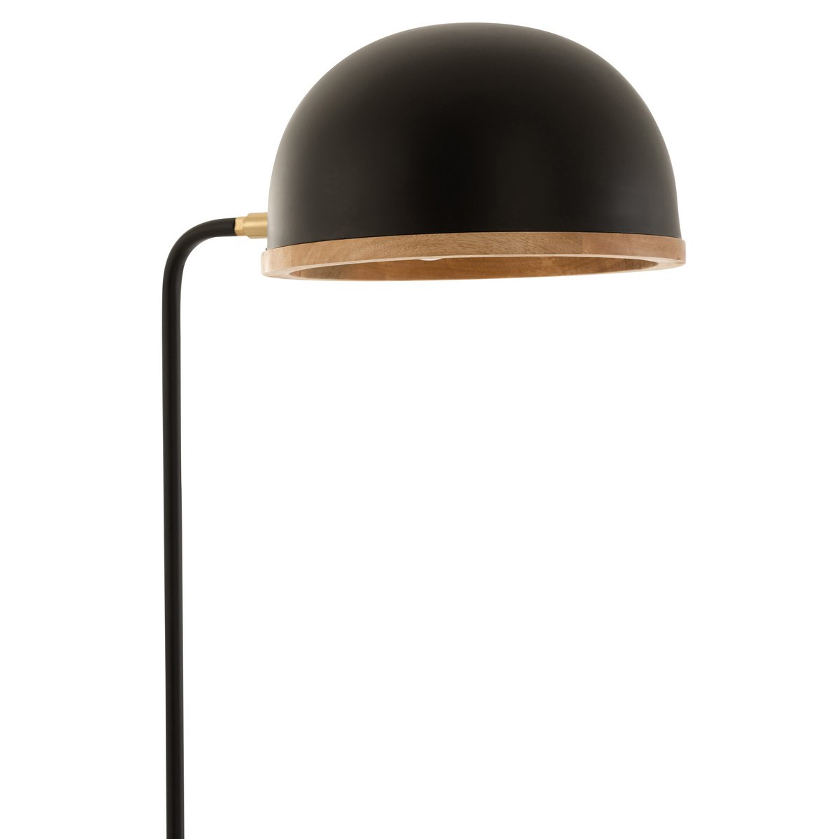Staande Lamp Evy - ijzer/hout - zwart/naturel