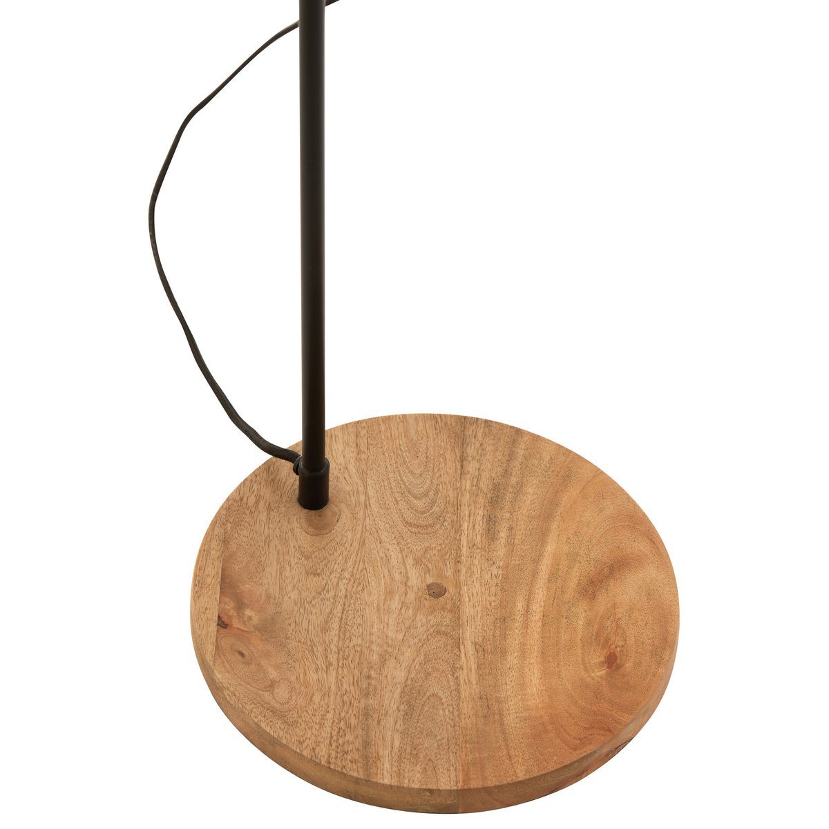 Staande Lamp Evy - ijzer/hout - zwart/naturel