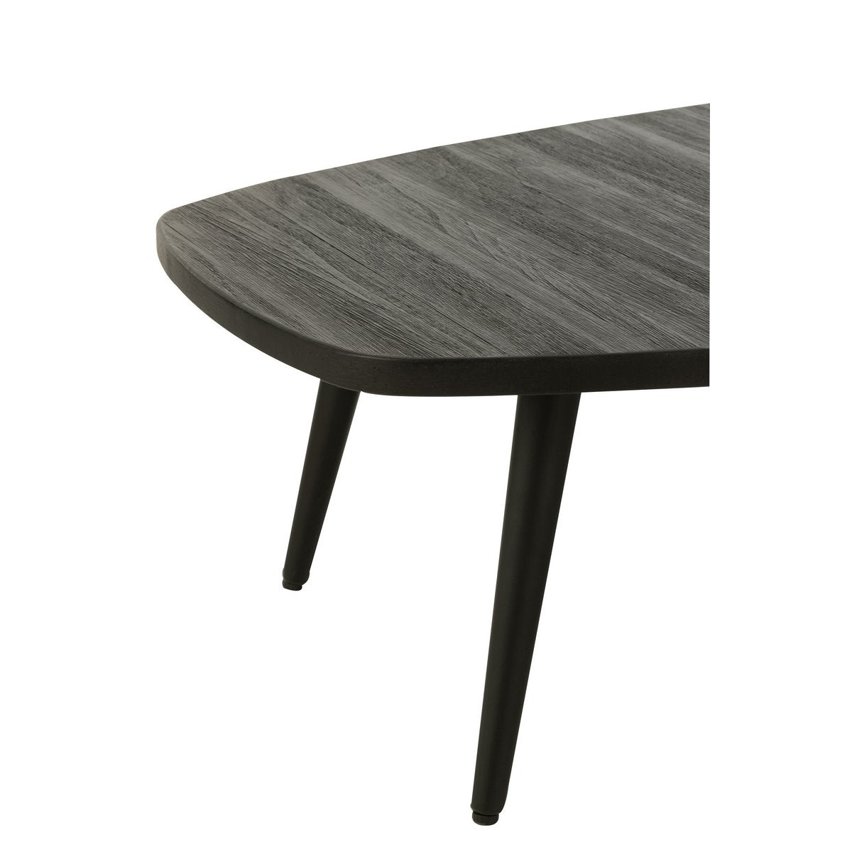 Salontafel Rechthoekig - hout - zwart