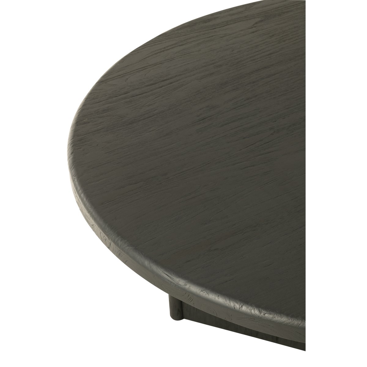 Eettafel Rond Teak - hout - zwart
