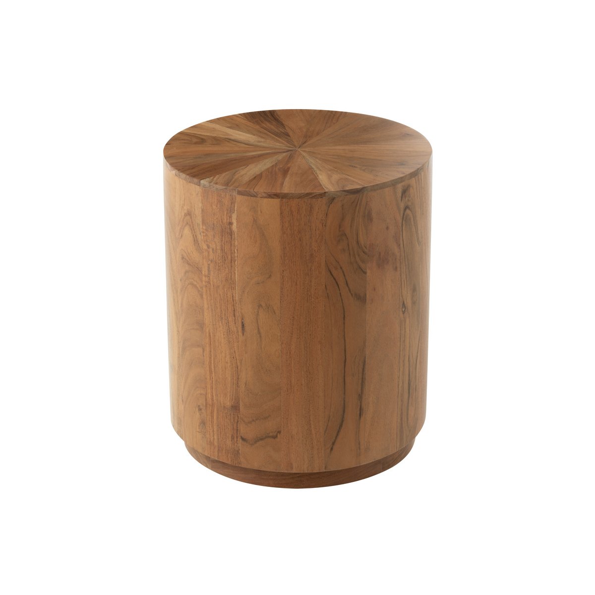 Bijzettafel Rond Acacia Hout/Mdf Naturel