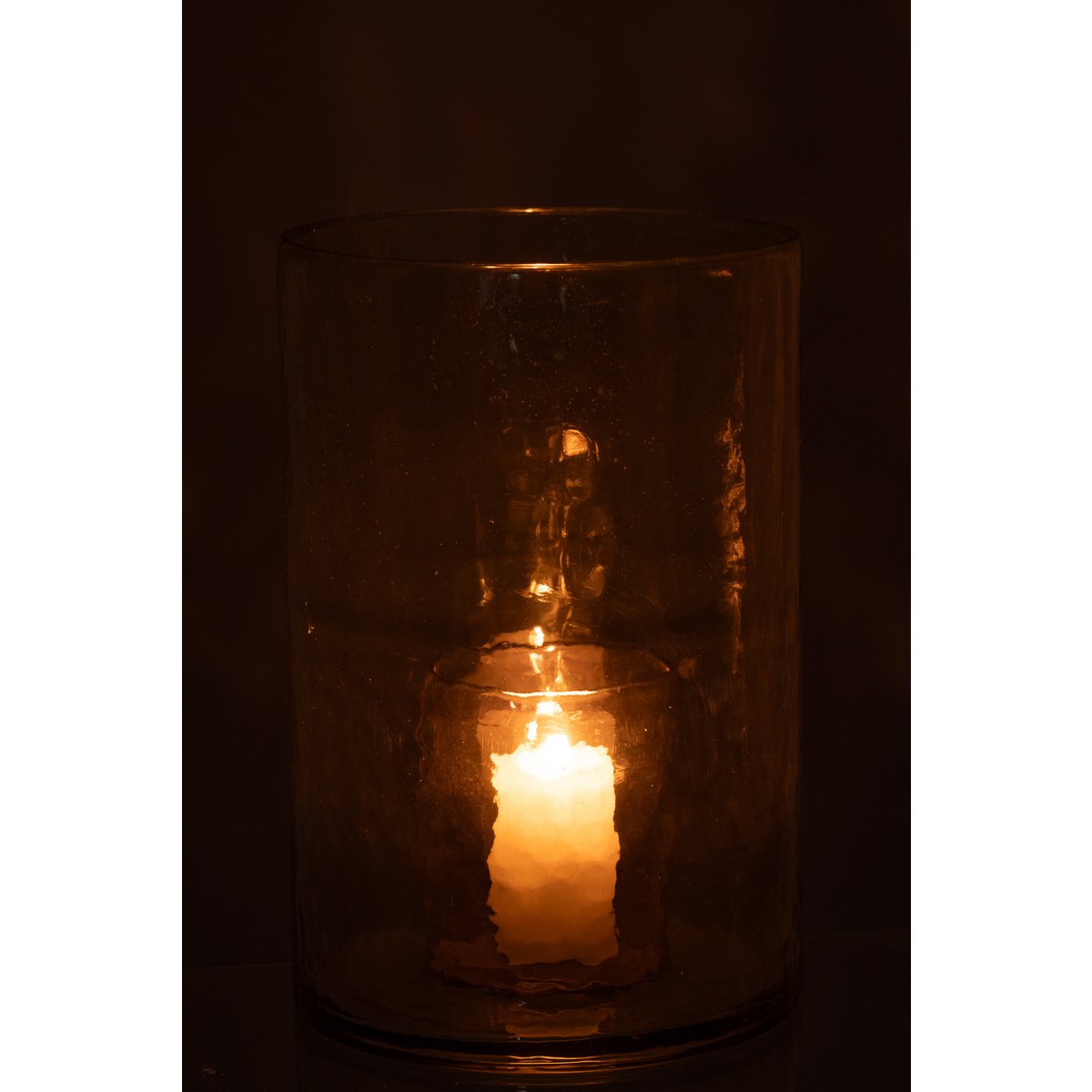 Windlicht Dubbel Glas Groen Large