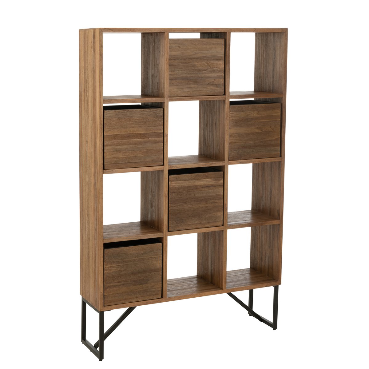 Kast Met Lades Gerecycleerd Teak Naturel